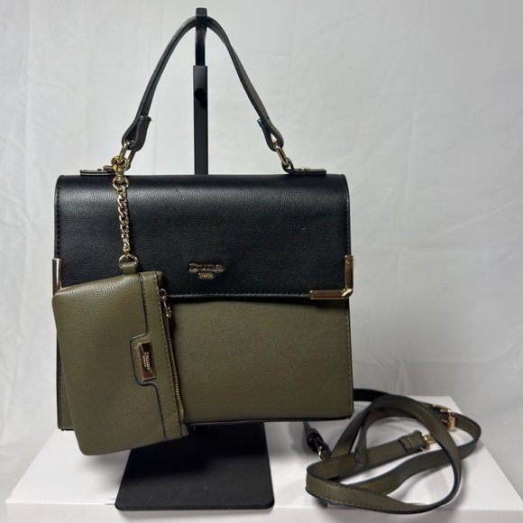 Dune London Two-Tone Satchel Handbag with Matching coin wallet - Picture 7 of 9